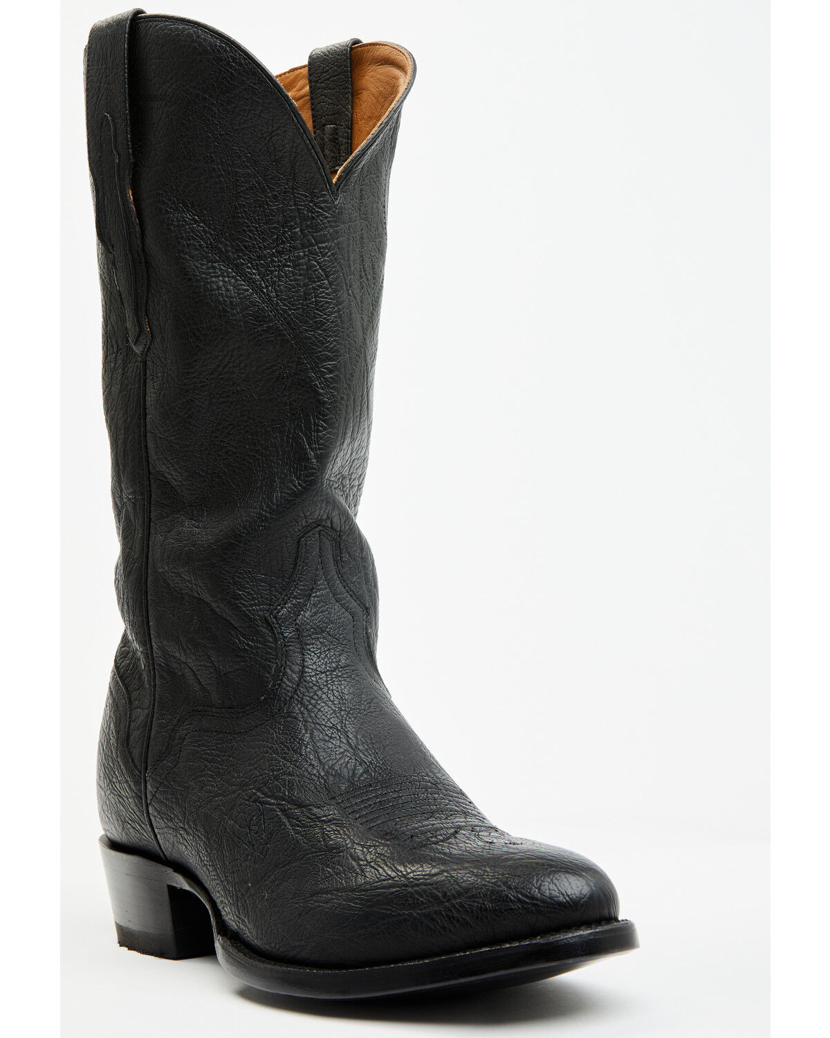 Image #1 - El Dorado Men's Sammy Western Boots - Round Toe, Black, hi-res