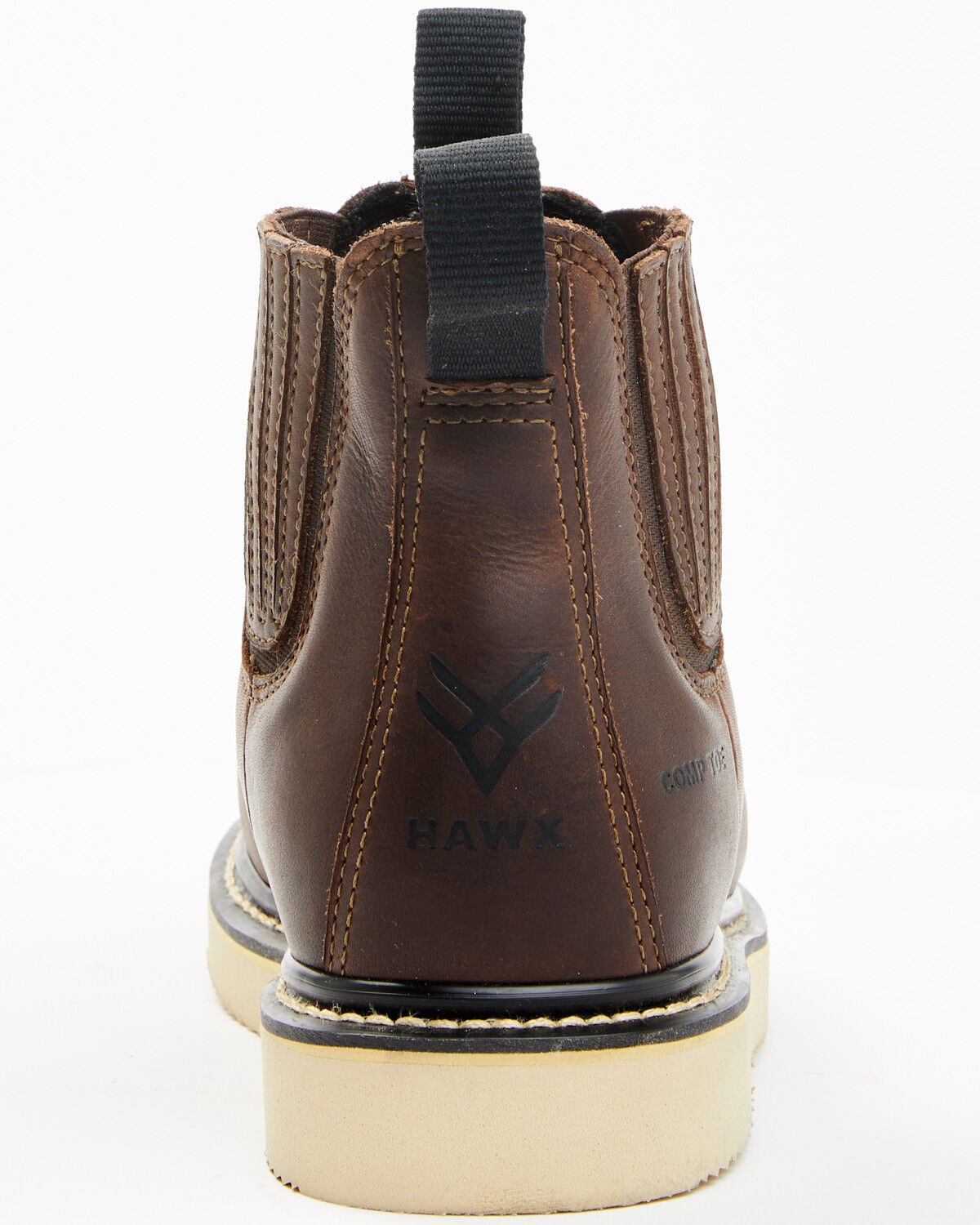 Image #5 - Hawx Women's Chelsea Work Boots - Composite Toe, Brown, hi-res