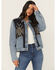 Image #1 - Idyllwind Women's Mallard Denim and Blanket Mix Jacket, Medium Wash, hi-res