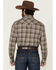 Image #4 - Wrangler Retro Men's Plaid Print Long Sleeve Snap Western Shirt, Brown, hi-res