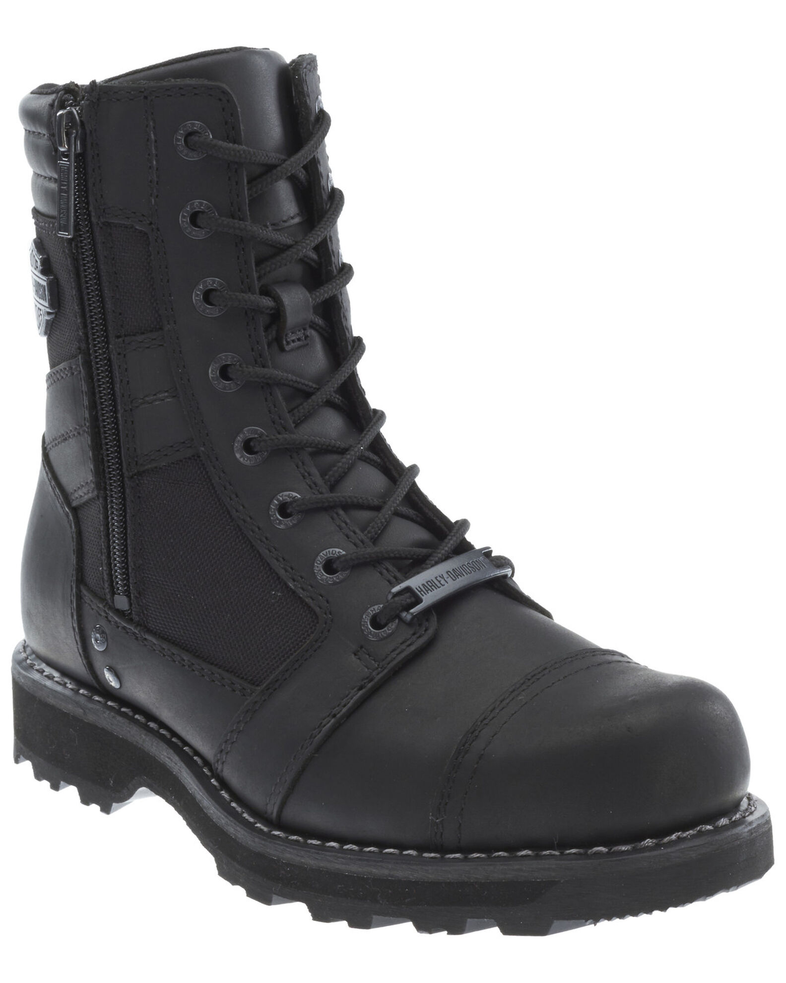 Image #1 - Harley Davidson Men's Boxbury Moto Boots - Soft Toe, Black, hi-res
