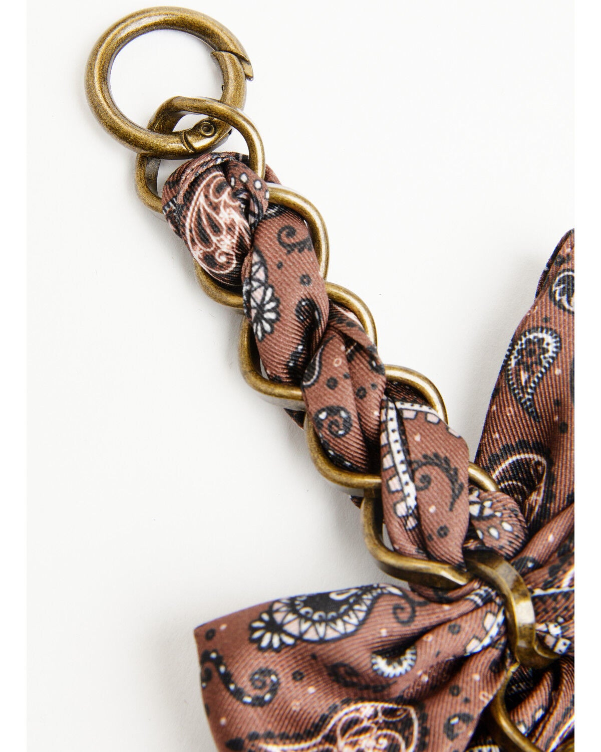 Image #5 - Boot Barn Women's Bandana Bow Bag Charm, Brown, hi-res