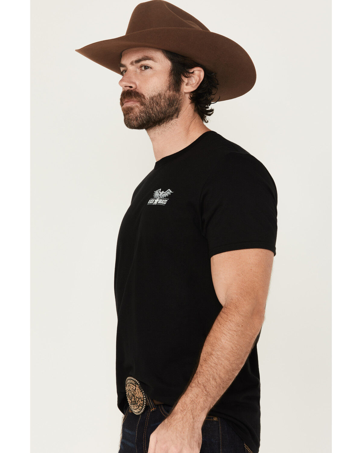 Image #4 - Kick Brass Men's We Are Not Descended From Fearful Men Short Sleeve Graphic T-Shirt, Black, hi-res