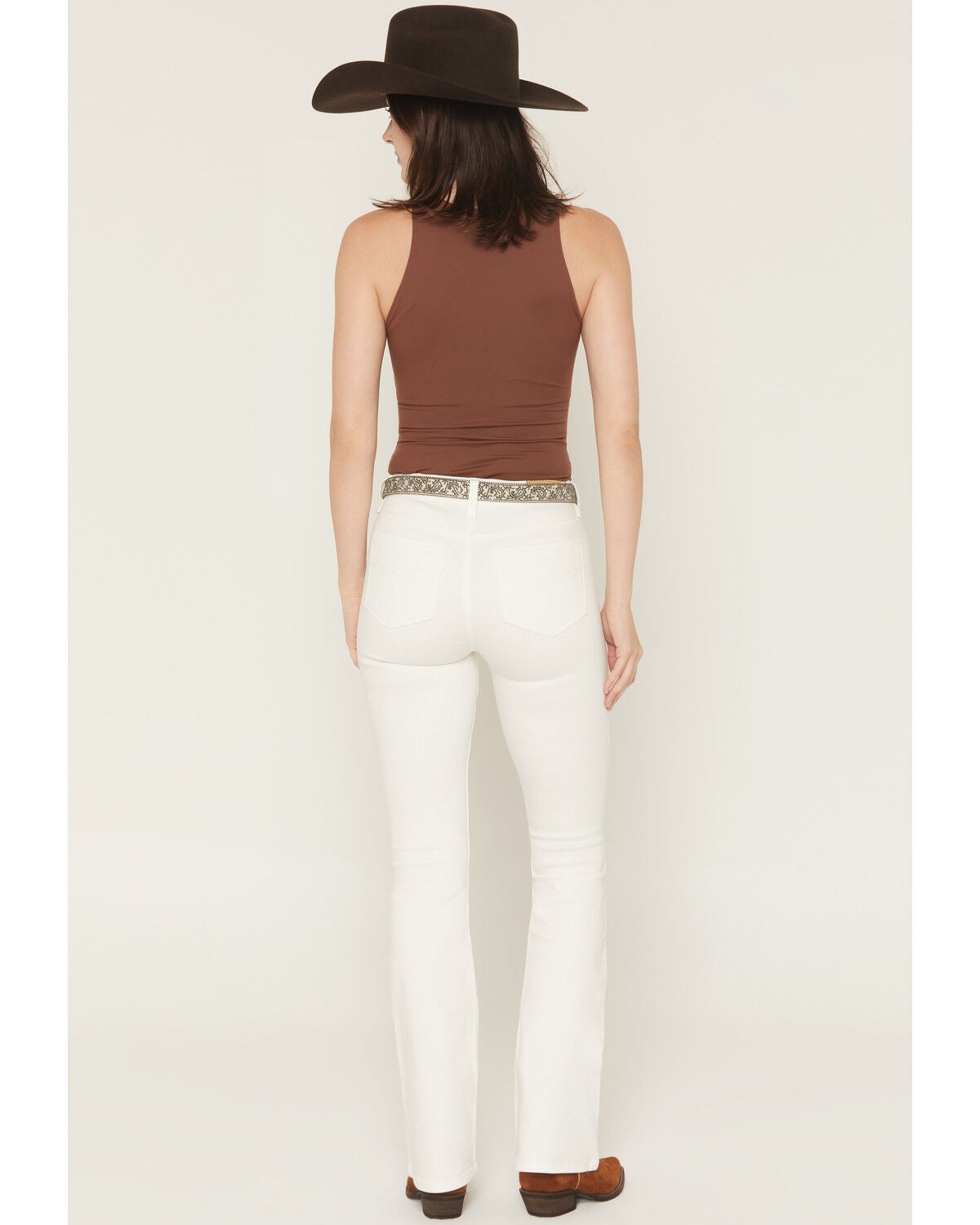 Image #4 - Shyanne Women's Westwood Celeste Sculpt High Rise Bootcut Comfort Stretch Denim Jeans, Natural, hi-res