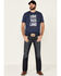Image #2 - Ariat Men's Navy Love This Land Graphic Short Sleeve T-Shirt, Navy, hi-res