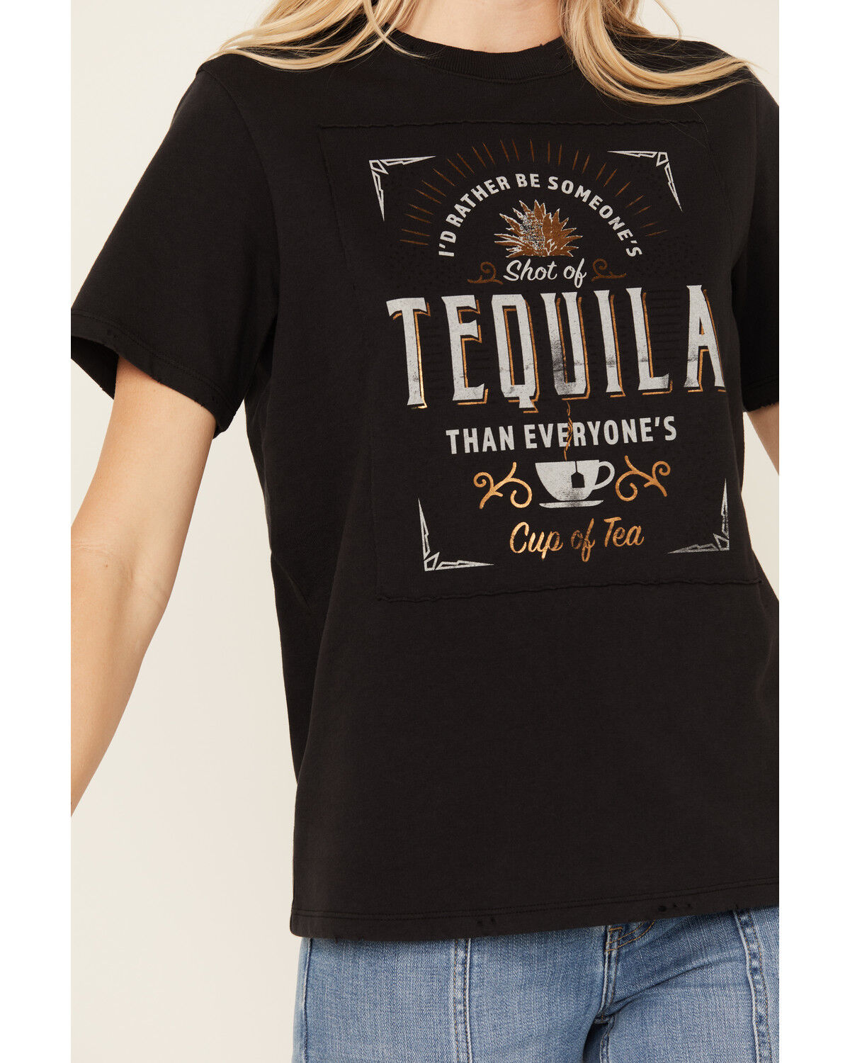 Image #3 - Idyllwind Women's Shot Of Tequila Short Sleeve Graphic Tee, Black, hi-res