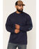 Image #1 - Hawx Men's Logo Graphic Long Sleeve Work T-Shirt, Navy, hi-res