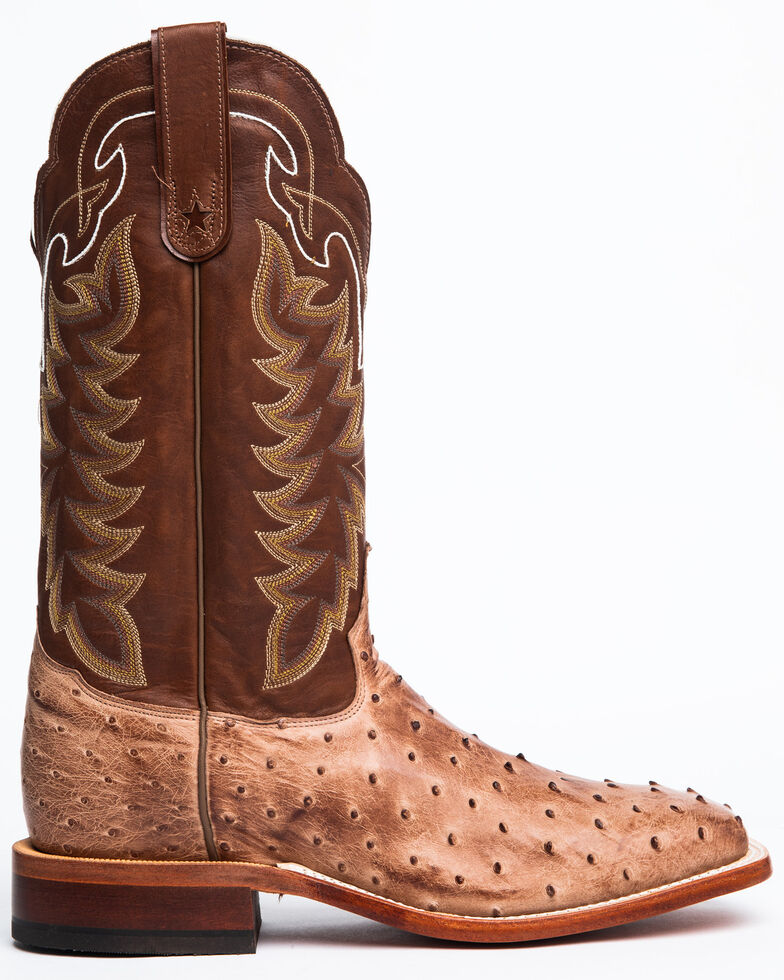 tony lama men's san saba full quill ostrich exotic boots