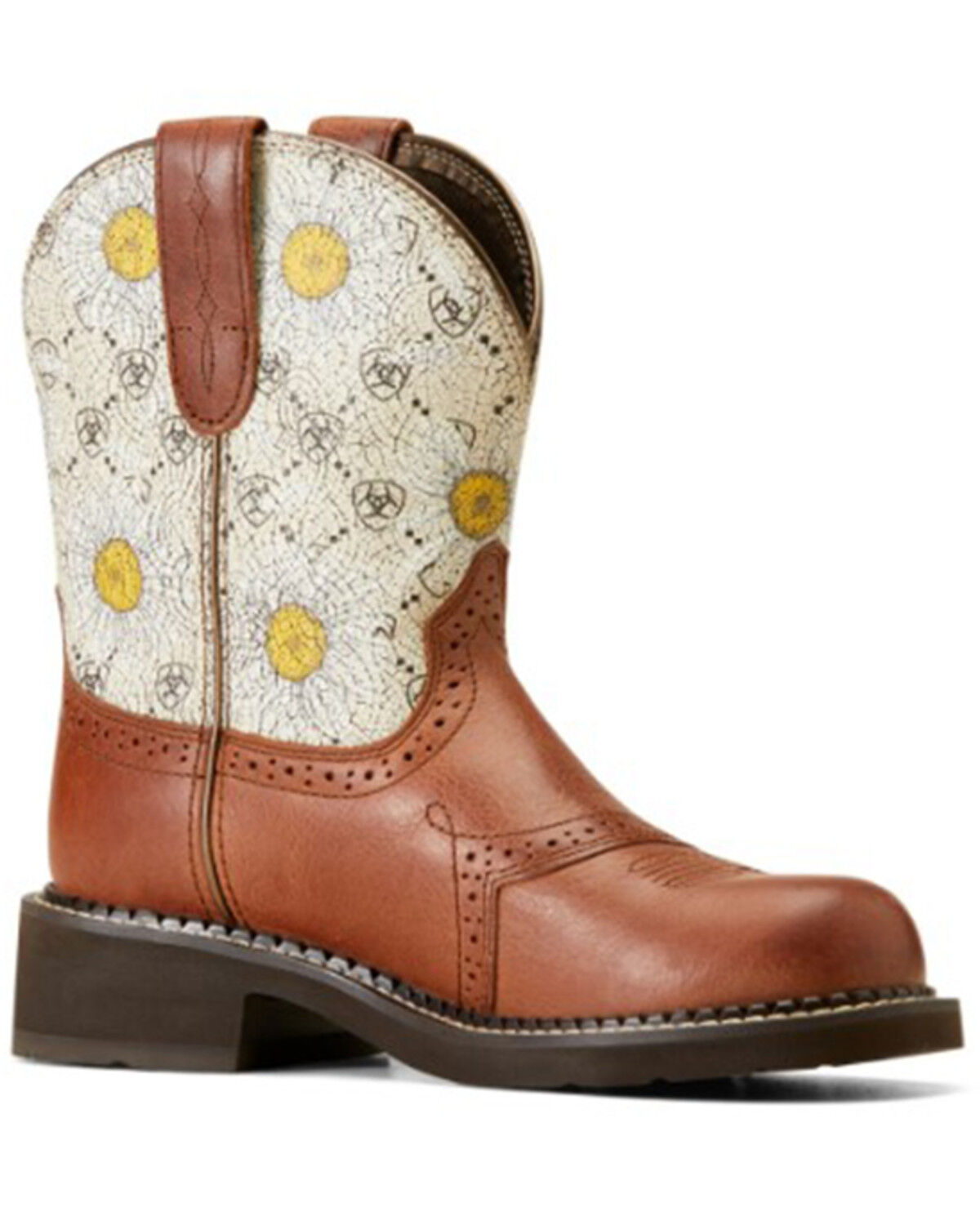 Image #1 - Ariat Women's Fatbaby Heritage Farrah Western Boot - Round Toe, Brown, hi-res