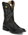 Image #1 - Tony Lama Men's Lars Western Boots - Broad Square Toe, Black, hi-res