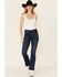 Levi's Women's 725 Lapis Dark Horse Bootcut Jeans, Blue, hi-res
