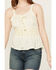 Image #3 - Angie Women's Crochet Tank Top, Ivory, hi-res