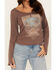 Image #3 - Cleo + Wolf Women's Dawson Thermal Long Sleeve Graphic Tee, Brown, hi-res