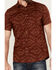 Image #3 - Pendleton Men's Shoreline Tonal Multicolor Print Short Sleeve Button-Down Shirt, Red, hi-res