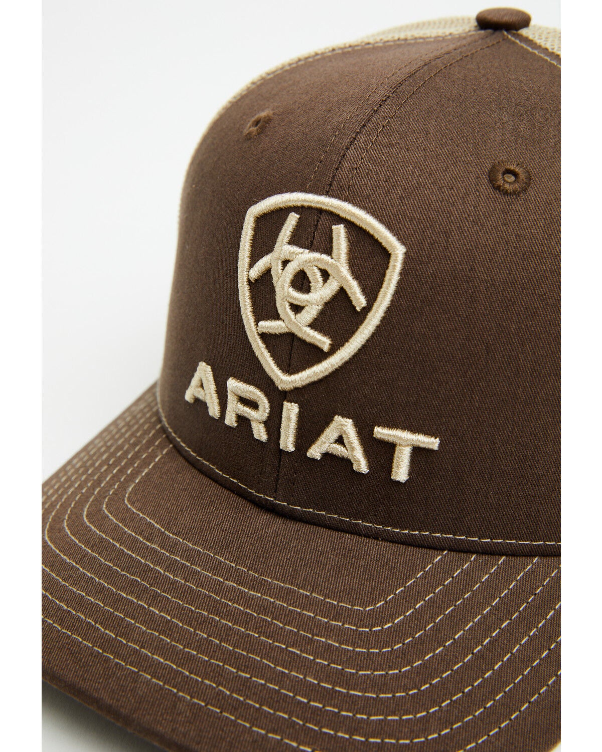 Image #2 - Ariat Boys' Logo Ball Cap, Brown, hi-res