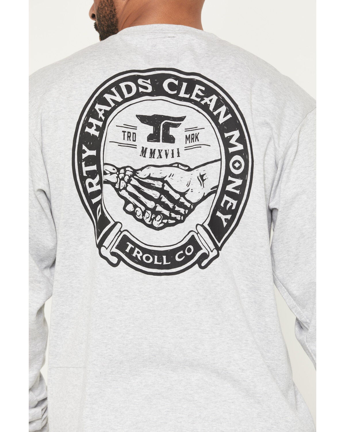 Image #4 - Troll Co Men's FR Haggler Long Sleeve Graphic Work T-Shirt, Medium Grey, hi-res