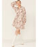 Image #4 - Lovestitch Women's Flowy Lace Trim Shirt Dress, Rose, hi-res