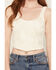 Image #3 - Originality Women's Embroidered Mesh Corset Top, Cream, hi-res