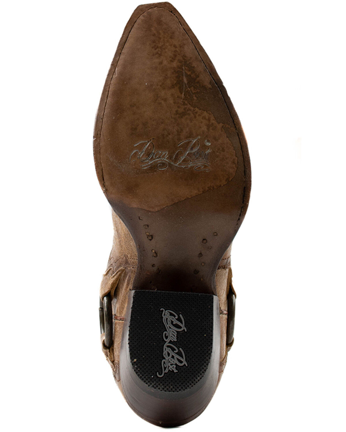 Image #7 - Dan Post Women's Greta Crackle Western Boots - Snip Toe, Tan, hi-res