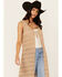 Image #2 - Shyanne Women's Long Fringe Sweater Vest , Taupe, hi-res