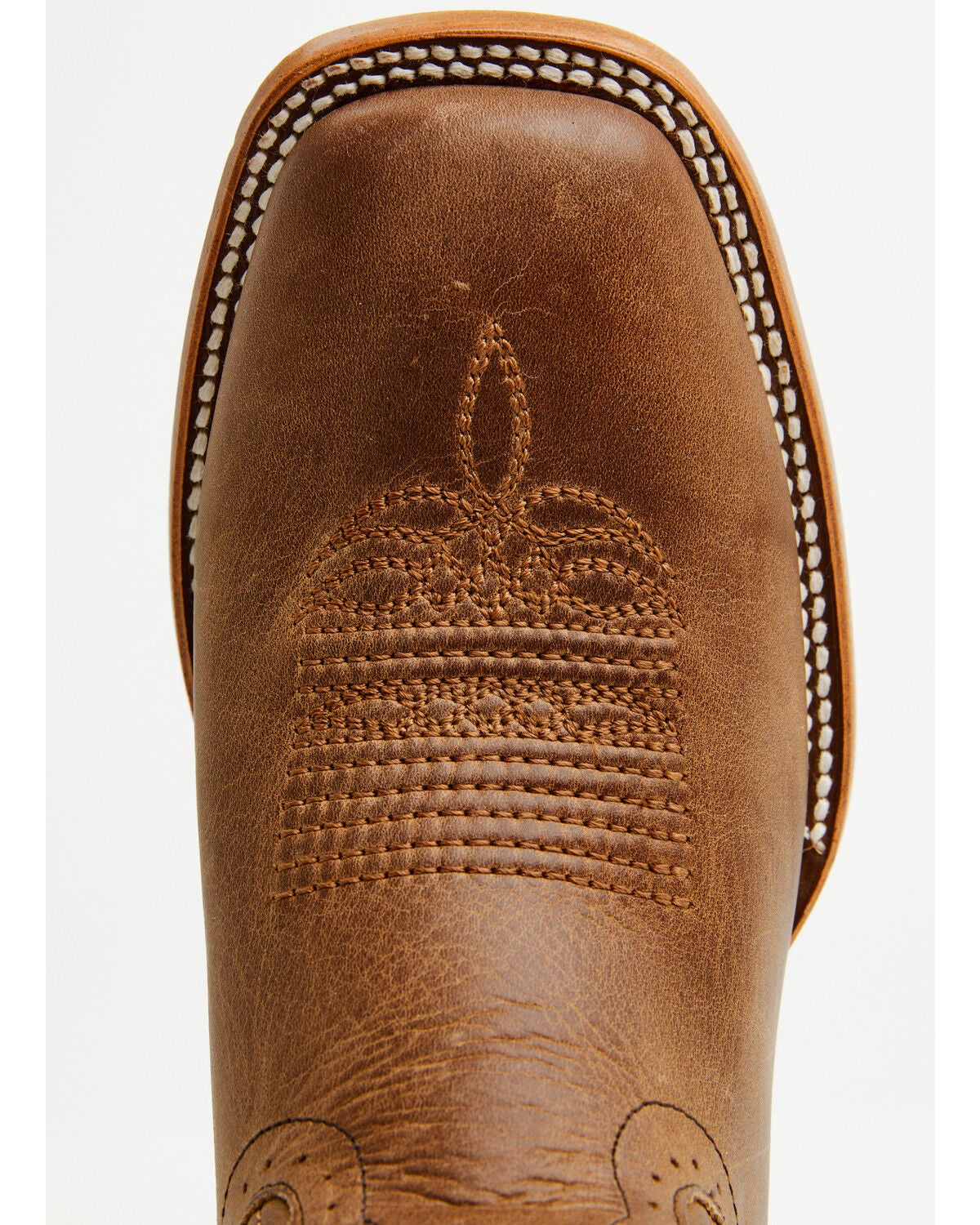 Image #6 - Phantom Rider Men's Roper Western Boots - Broad Square Toe, Caramel, hi-res