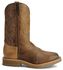 Image #2 - Double H Men's Ice Roper Western Work Boots - Steel Toe, Bark, hi-res