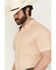 Image #2 - RANK 45® Men's Cowboy Co Geo Print Short Sleeve Button-Down Stretch Western Shirt, Camel, hi-res