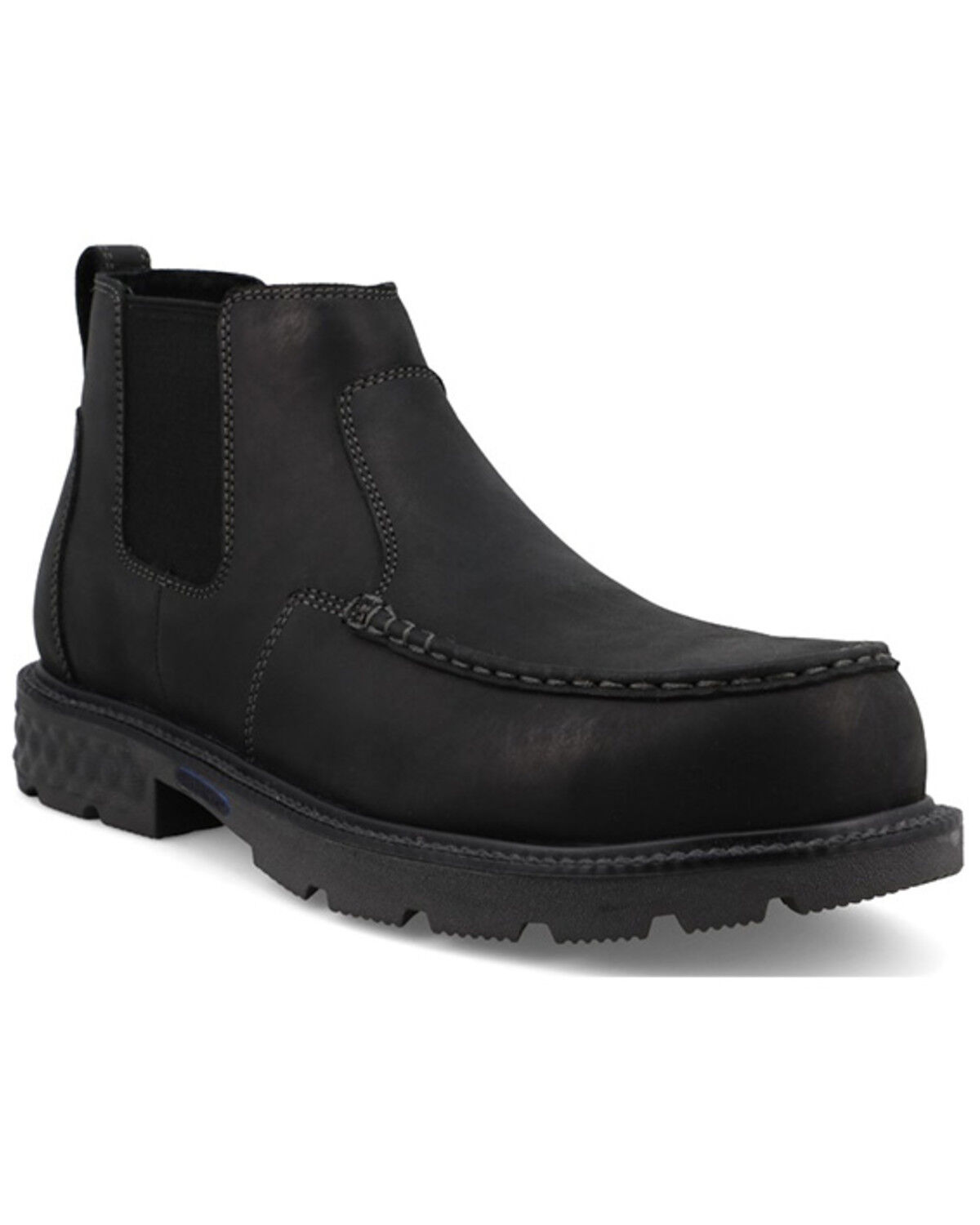 Image #1 - Twisted X Men's 4" Chelsea Moc Work Boots - Nano Toe, Black, hi-res