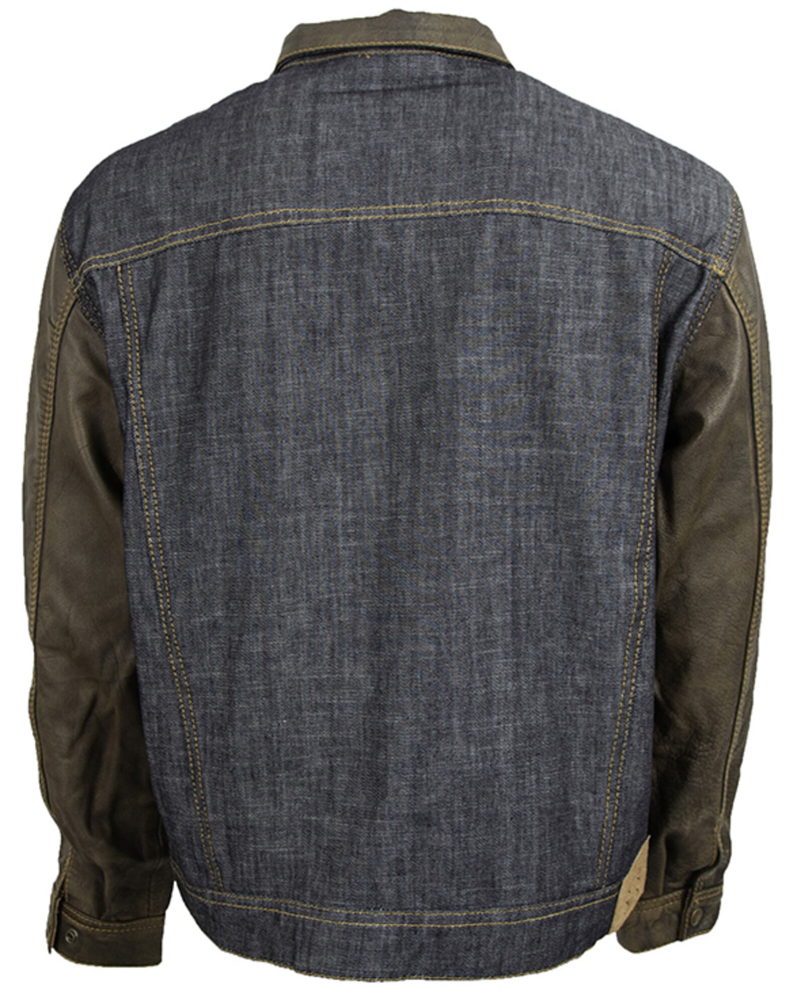STS Ranchwear Boys Mustang Leather Denim Jacket