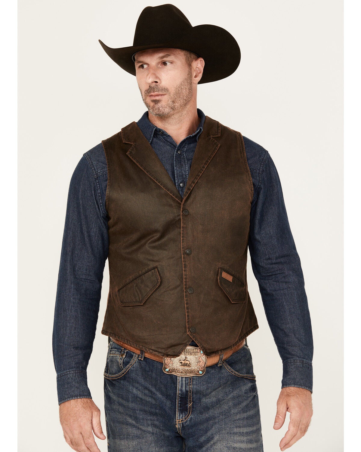 Outback Trading Co. Men's Arkansas Canyon Land Vest, Brown, hi-res