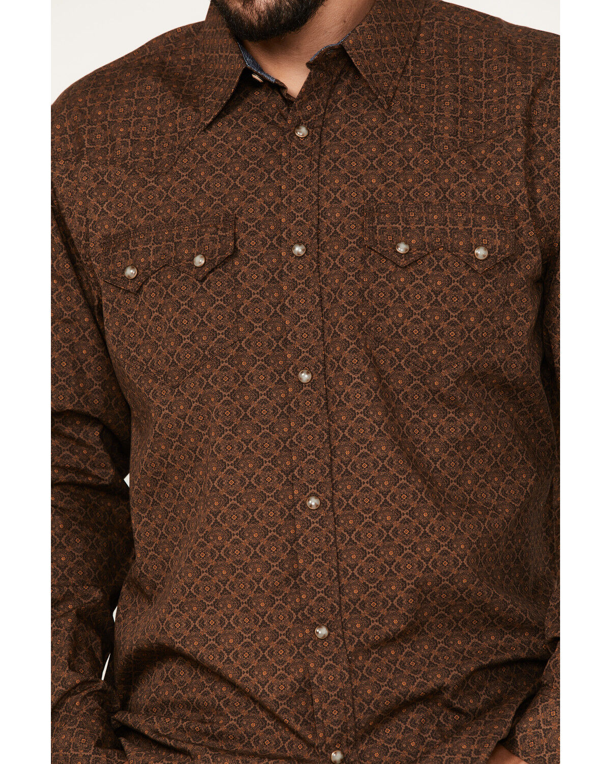 Image #3 - Moonshine Spirit Men's Medallion Print Long Sleeve Snap Western Shirt, , hi-res