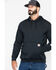 Image #1 - Carhartt Men's Loose Fit Midweight Logo Sleeve Graphic Hooded Sweatshirt, Black, hi-res