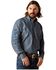 Image #1 - Ariat Men's Team Logo Chambray Long Sleeve Button-Down Western Shirt, Indigo, hi-res