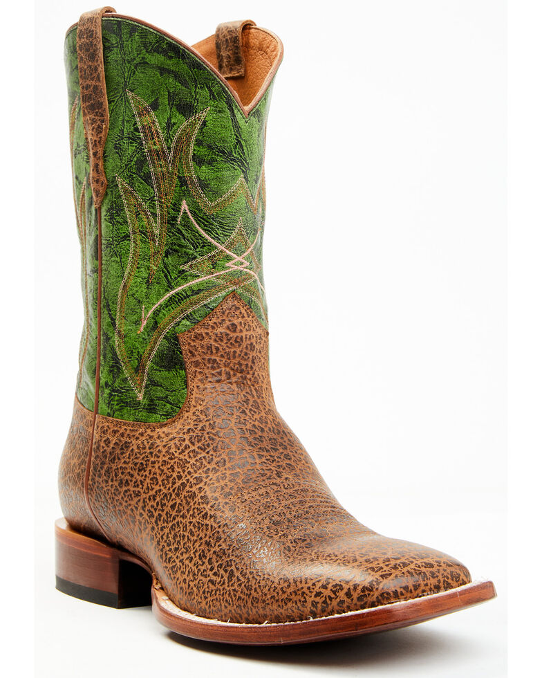 Cody James Men's Ozark Apple Leather Western Boot - Broad Square Toe , Navy, hi-res