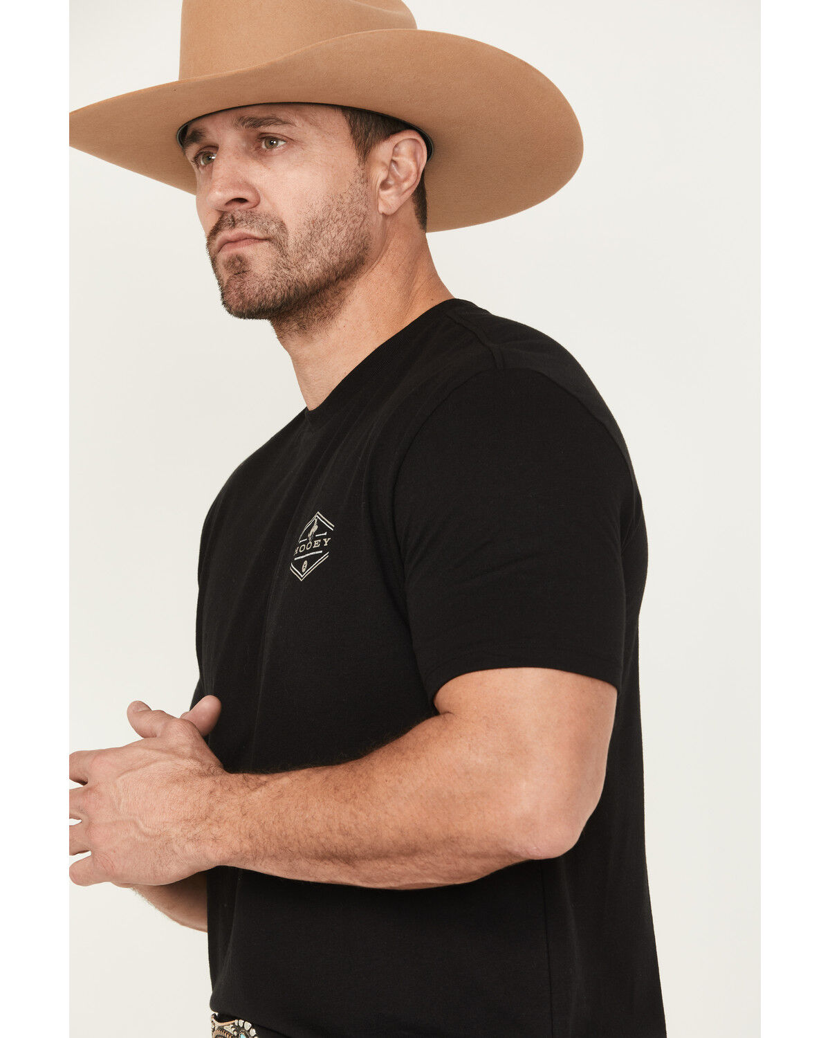 Image #2 - Hooey Men's Mountains Short Sleeve Graphic T-Shirt, Black, hi-res