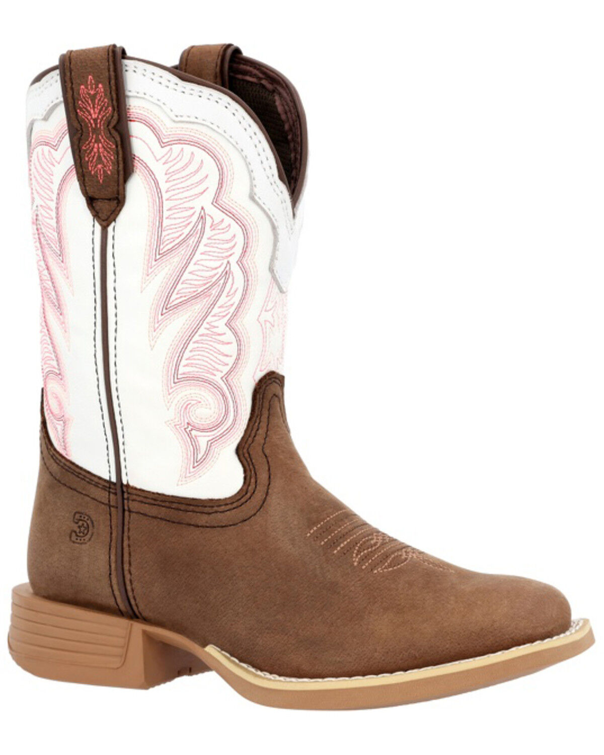 Image #1 - Durango Little Girls' Lil' Rebel Pro™ Western Boots - Broad Square Toe, Brown, hi-res