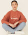 Levi's Women's Mauve Circle Logo Pullover Sweatshirt , Mauve, hi-res