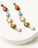 Image #2 - Shyanne Women's Americana Multi-Stone Earrings, Silver, hi-res
