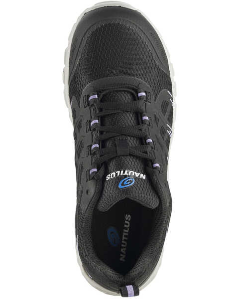 Image #6 - Nautilus Women's Stratus Slip Resisting Work Shoes - Composite Toe, Black, hi-res