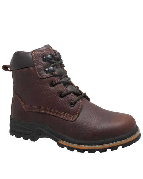 Ad Tec Men's Brown Oiled Work Boots - Soft Toe, Brown, hi-res