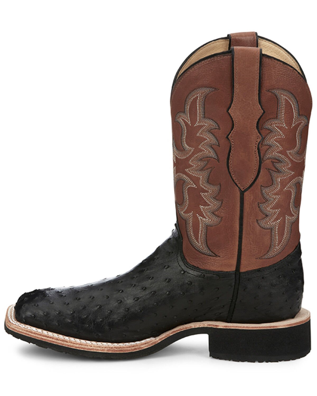 Image #3 - Justin Men's Drover Exotic Full-Quill Ostrich Western Boots - Broad Square Toe, , hi-res