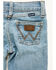 Image #2 - Wrangler Toddler Girls' Kelsey Light Wash Bootcut Stretch Denim Jeans, Light Wash, hi-res