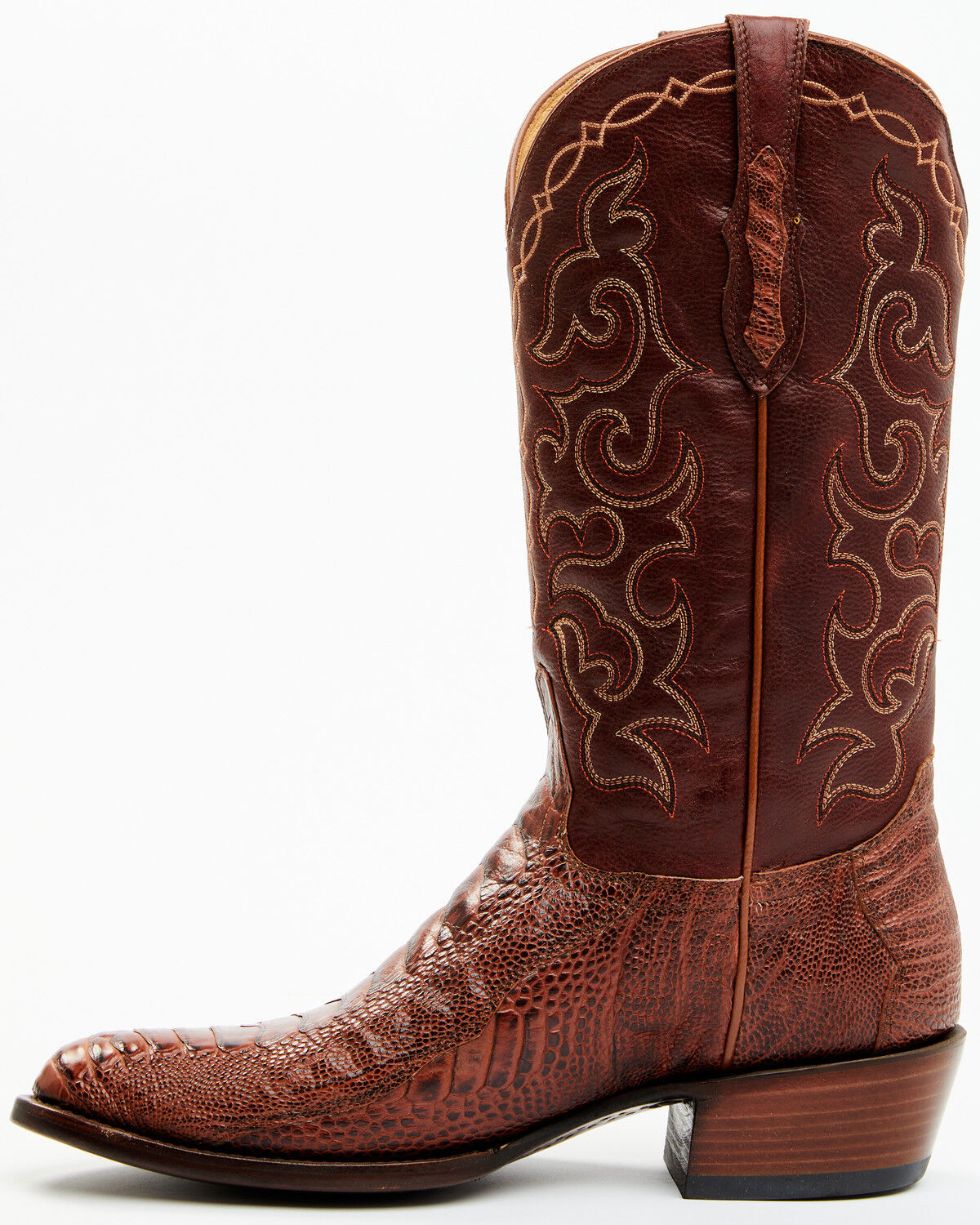 Image #3 - Cody James Men's Exotic Ostrich Western Boots - Round Toe, Red, hi-res