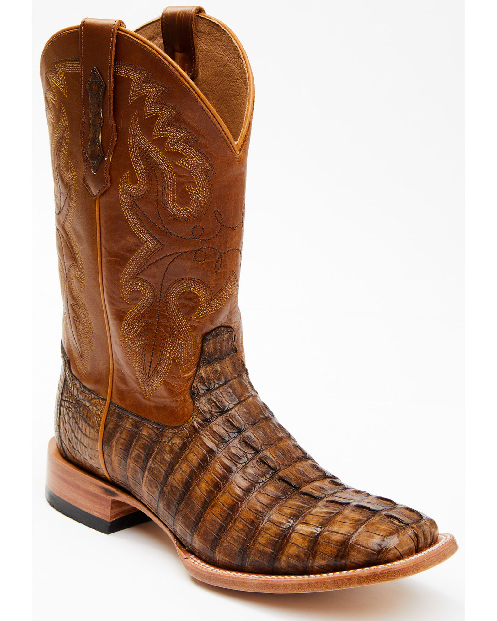 Cody James Men s Exotic Caiman Tail Skin Western Boots Broad