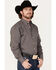 Image #2 - Resistol Men's Jax Solid Button Down Western Shirt, Dark Grey, hi-res