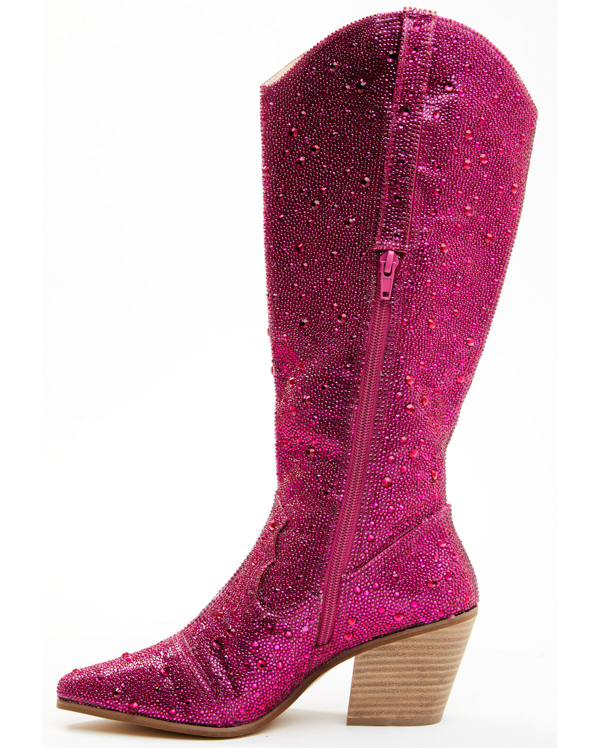 Image #3 - Matisse Women's Boot Barn Exclusive Nashville Embellished Tall Western Boots - Snip Toe, Pink, hi-res