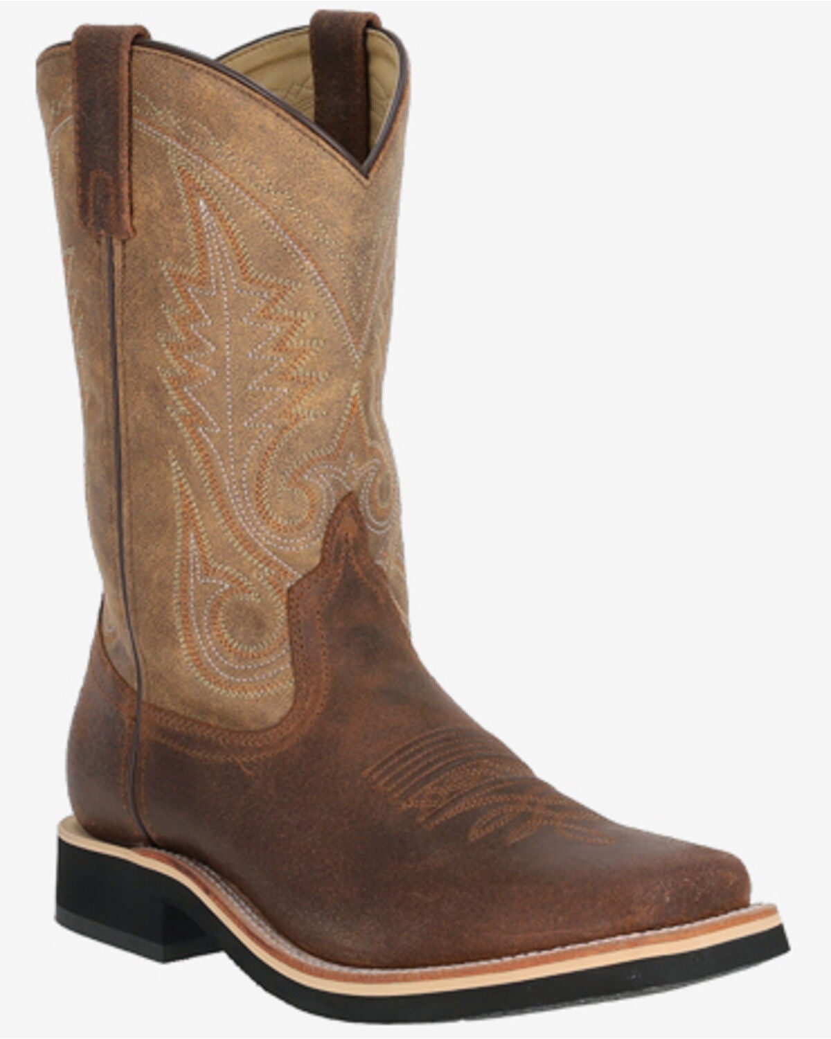 Image #1 - Smoky Mountain Men's Booneville Performance Western Boots - Broad Square Toe, Brown, hi-res