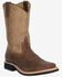 Image #1 - Smoky Mountain Men's Booneville Performance Western Boots - Broad Square Toe, Brown, hi-res