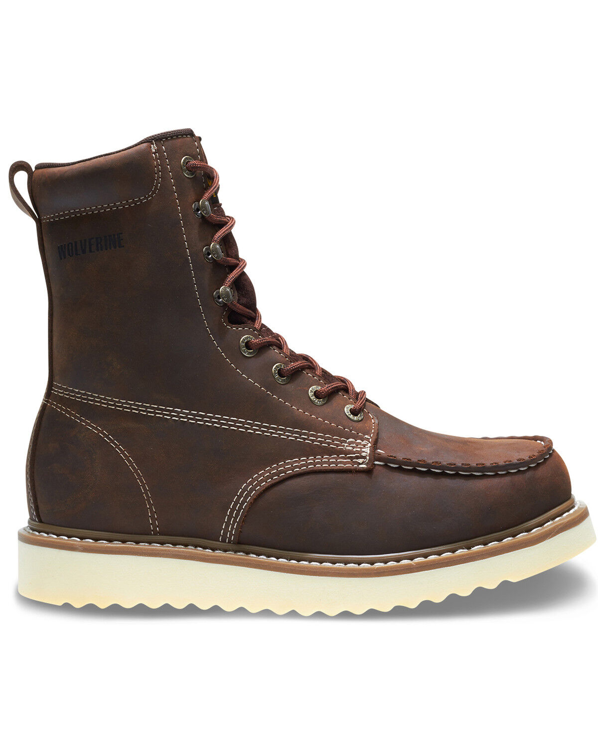 Image #2 - Wolverine Men's Loader Work Boots - Soft Toe, Brown, hi-res
