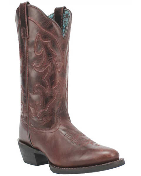 Image #1 - Laredo Women's Shelley Western Boots - Medium Toe , Cognac, hi-res